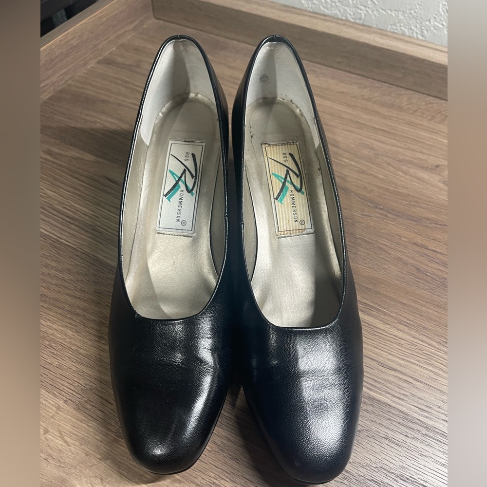 Ross Hommerson Womens Black Heels Size US 7 1/2 N H10103 Rare Great